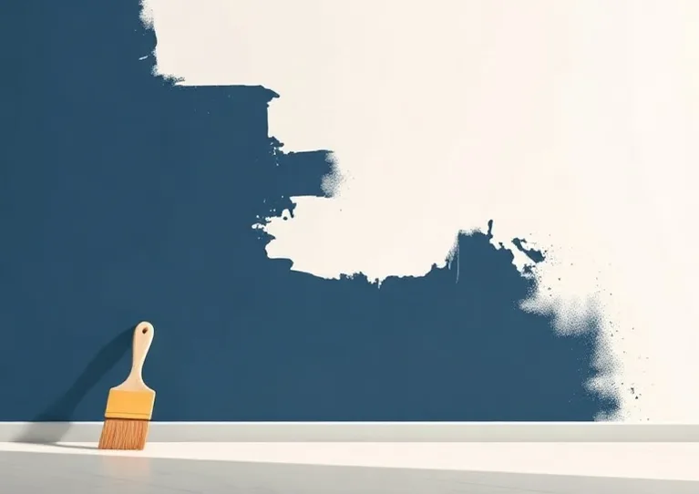 Ponçage et rebouchage des fissures avant mise en peinture
